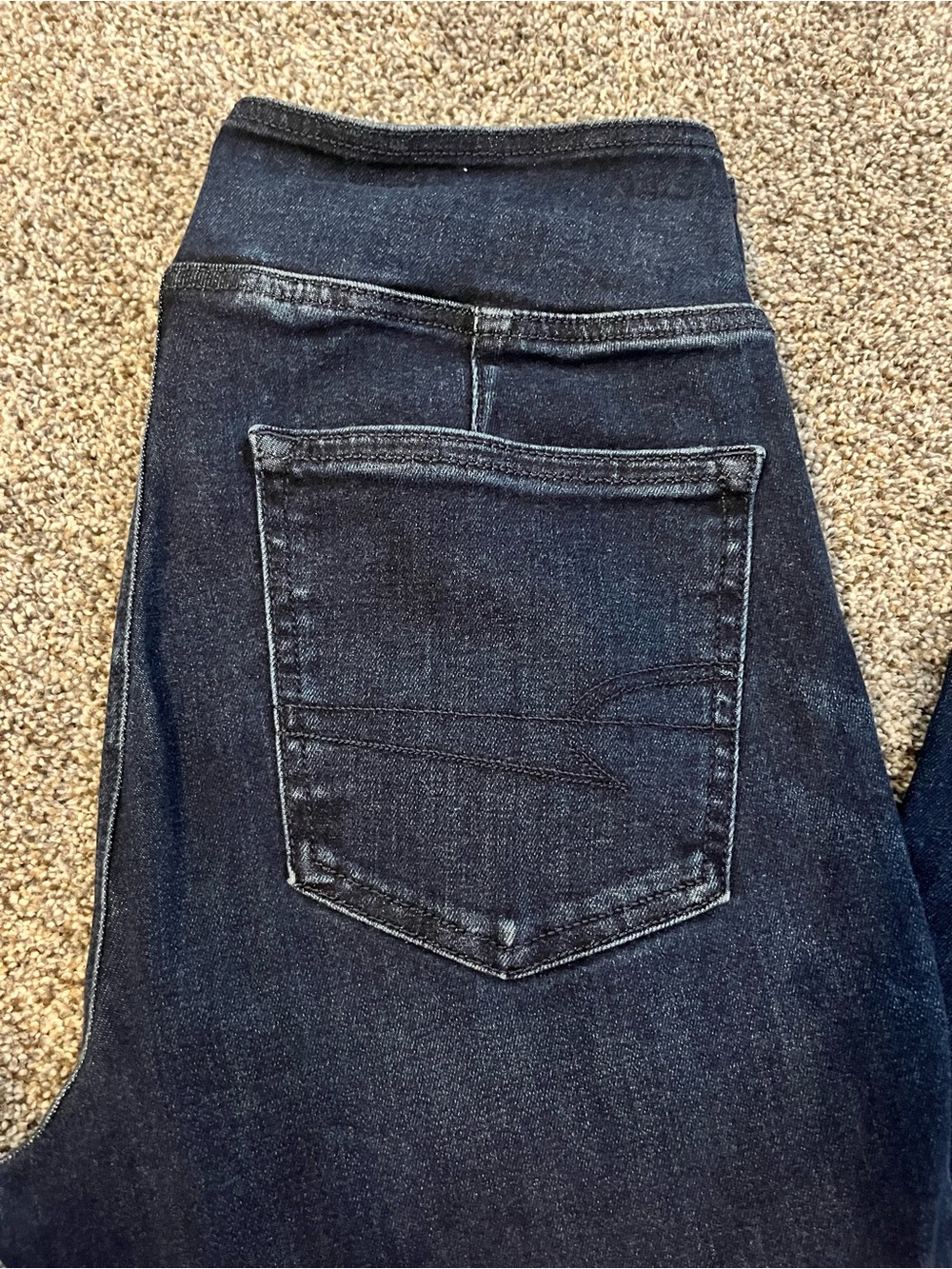 AE Pull-On High-Waisted Kick Bootcut Jean - Dark Wash - Picture 4 of 5